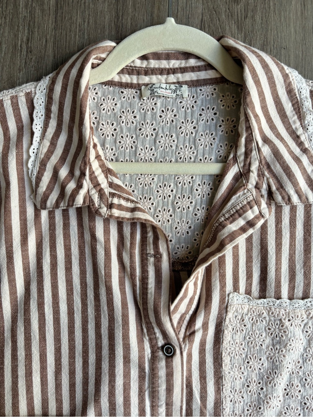 Free PeopleClear Skies Lounge Shirt Medium - Picture 9 of 10